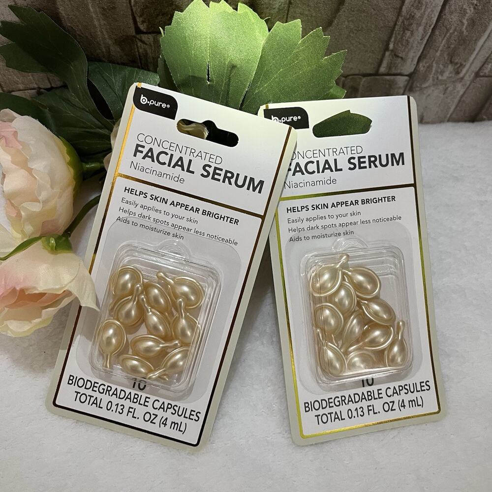 B-Pure Facial Serum Niacinamide Set of Tow, For Brightening Skin & Dark Spots.